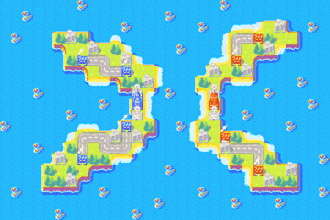 2 Islands that look like an X